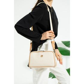 Just Polo 4023-GD Krem Camel Kadın Omuz Çantası