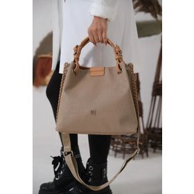 Just Polo 4031 Beyaz Taba Kadın Omuz Çantası