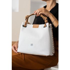 Just Polo 4031 Beyaz Taba Kadın Omuz Çantası