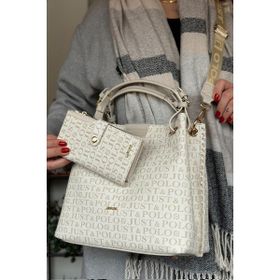 Just Polo J2180 Krem Kadın Omuz Çantası