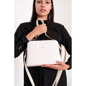 Just Polo JP1955 Krem Kadın Omuz Çantası