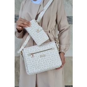 Just Polo JP2057 Krem Kadın Omuz Çantası