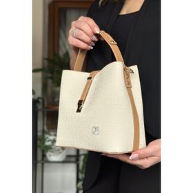 Just Polo LB-4002 Krem Kadın Omuz Çantası