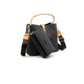 Just Polo MDS4002-1003 Siyah Kadın Kartlık Omuz Çanta Kombini