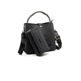 Just Polo MDS4002-1003 Siyah Kadın Kartlık Omuz Çanta Kombini
