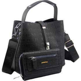 Just Polo MDS4002-1006 Siyah Kadın Kartlık Omuz Çanta Kombini