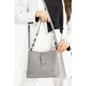 Just Polo MDS4014 Gri Kadın Omuz Çantası