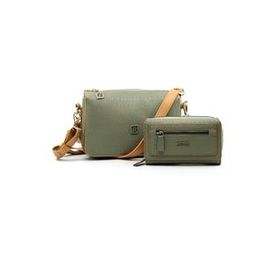 Just Polo MDS4036-1006 Yeşil Kadın Omuz Çantası Cüzdan Kombini