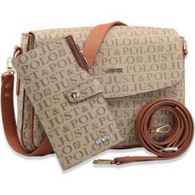 Just Polo PBU2186-1001 Vizon Taba Kadın Omuz Çantası