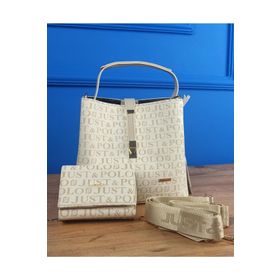 Just Polo TM1165 Kadın Siyah Çanta Cüzdan Takımı