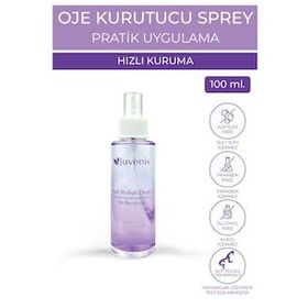 Juvenis 100 ml E Vitaminli Yağ ve İz Bırakmayan Oje Kurutucu Sprey