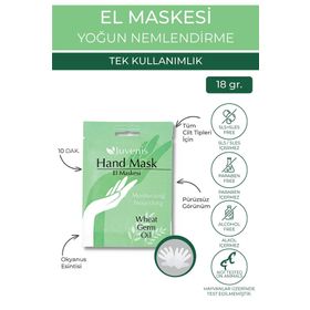 Juvenis 18 gr Kuru Ciltlere Etkili Nemlendirici ve Besleyici Buğday Yağlı El Bakım Maskesi