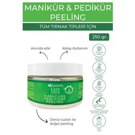 Juvenis 250 gr Özel Formül Hızlı Etki Yumuşatan Güçlendirici Tırnak Bakım Manikür Pedikür Peelingi