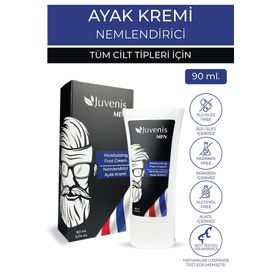 Juvenis Onarıcı Nemlendirici Ayak Bakım Kremi Cilt Yatıştırıcı ve E Vitaminli 90 ml Erkek Ayak Kremi