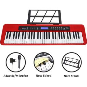 Jwin CTK-3000 61 Kırmızı Tuş Hassasiyetli Org