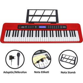 Jwin CTK-3000 61 Kırmızı Tuş Hassasiyetli Org