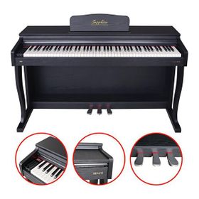 Jwin SDP-215B Sapphire Çekiç Aksiyonlu Siyah Dijital Piyano + Tabure + Kulaklık