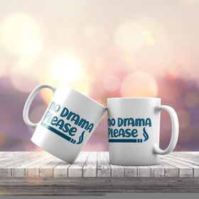 K-149 No Drama Please Baskılı Hediyelik Kupa Bardak