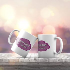 K-194 No Boyfriend No Problem Baskılı Hediyelik Kupa Bardak