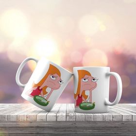 K-196 Fineas ve Förb Abla Candace Baskılı Hediyelik Kupa Bardak
