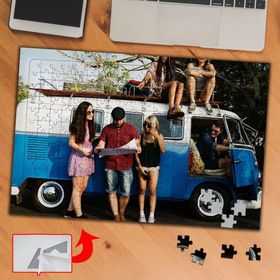 K183 Karavan Araba Gezi Kamp 240 Parça Puzzle Yapboz Tablo