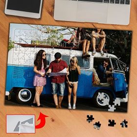 K183 Karavan Araba Gezi Kamp 240 Parça Puzzle Yapboz Tablo