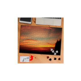 K235 Batan Güneş Kızıl Gökyüzü 240 Parça Puzzle Yapboz Tablo