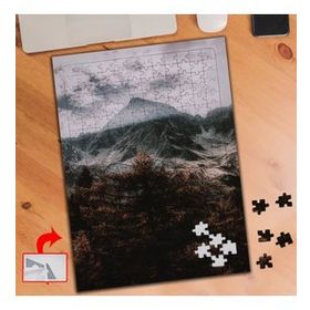 K372 Ağaçlar Sis Dağ 240 Parça Puzzle Yapboz Tablo