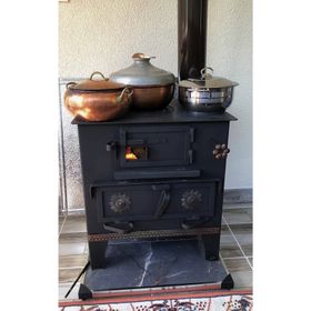 Kaan Izgarlı Odun Kömür Kuzinesi Fırınlı Soba