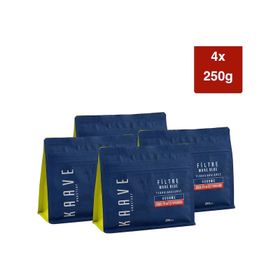 Kaave Roastery Filtre Mare Blue Öğütülmüş 250 gr Kahve (4 adet)