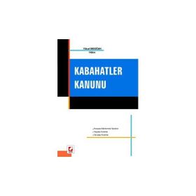 KABAHATLER KANUNU - FURKAN ÇALIŞKAN
