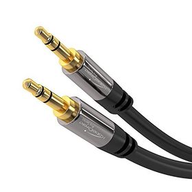 KabelDirekt 2 m Siyah 3,5 mm Jak Uzatması