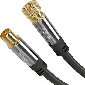 KabelDirekt DVB-T, DVB-C, DVB-S, DVB-S2 2 m 75 Ohm F Fiş Koaksiyel SAT Kablosu