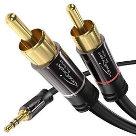 KabelDirekt Siyah 3 m RCA Adaptör Kablosu