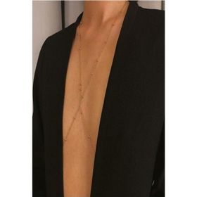 Kadın Mini Top Boncuklu Stylish Vücut Zinciri