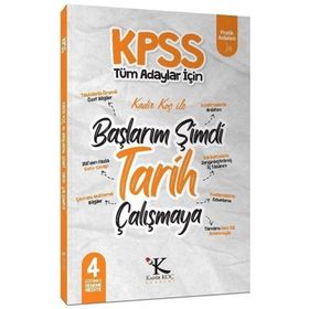 Kadir Koç Akademi 2022 KPSS Başlarım Şimdi Tarih Çalışmaya Ders Notları