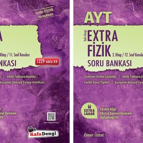 Kafa Dengi Ayt Fizik Extra 1 ve 2. Kitap Soru Bankası Seti 2 Kitap 2023