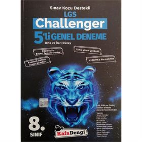 Kafa Dengi Yayınları 8. Sınıf LGS Challenger 5 Genel Deneme