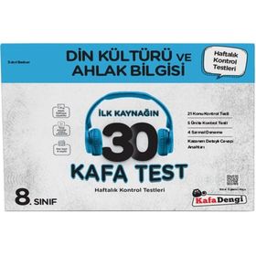 Kafa Dengi Yayınları 8. Sınıf LGS Din Kültürü ve Ahlak Bilgisi İlk Kaynağın 30 Kafa Testi