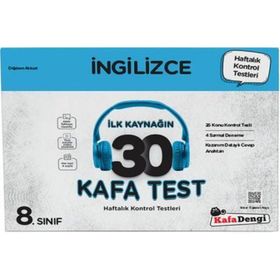 Kafa Dengi Yayınları 8. Sınıf LGS İngilizce İlk Kaynağın 30 Kafa Testi