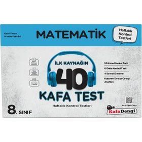 Kafa Dengi Yayınları 8. Sınıf LGS Matematik İlk Kaynağın 40 Kafa Test