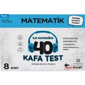 Kafa Dengi Yayınları 8. Sınıf LGS Matematik İlk Kaynağın 40 Kafa Test