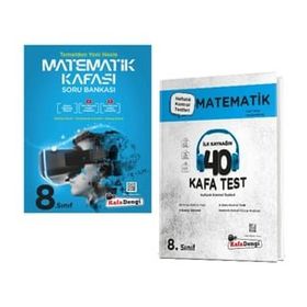 Kafa Dengi Yayınları - 8. Sınıf Matematik Kafası Soru Bankası + Matematik Kafa Test