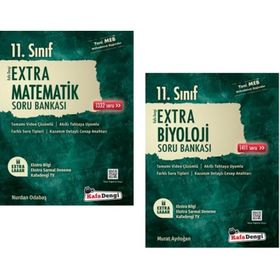 Kafadengi 11. Sınıf Matematik + Biyoloji Extra Soru Bankası Seti 2 Kitap 2023