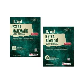 Kafadengi 11. Sınıf Matematik + Biyoloji Extra Soru Bankası Seti 2 Kitap 2023