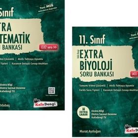 Kafadengi 11. Sınıf Matematik + Biyoloji Extra Soru Bankası Seti 2 Kitap 2023