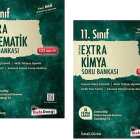 Kafadengi 11. Sınıf Matematik + Kimya Extra Soru Bankası Seti 2 Kitap 2023