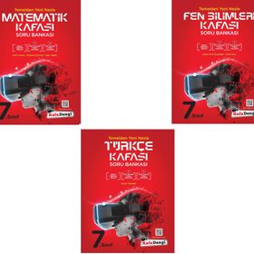 Kafadengi 7. Sınıf Matematik Türkçe Fen Kafası Soru Bankası Seti 2023