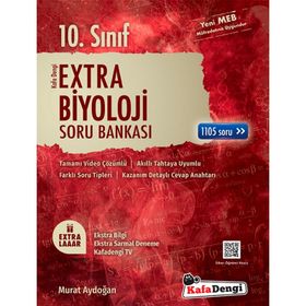 KafaDengi Yayınları 10.Sınıf Extra Biyoloji Soru Bankası