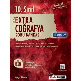 KafaDengi Yayınları 10.Sınıf Extra Coğrafya Soru Bankası